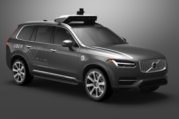 Беспилотный Volvo, работающий в Uber
